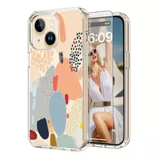 Funda Icedio, Para iPhone 15, Diseño Pintura Multicolor