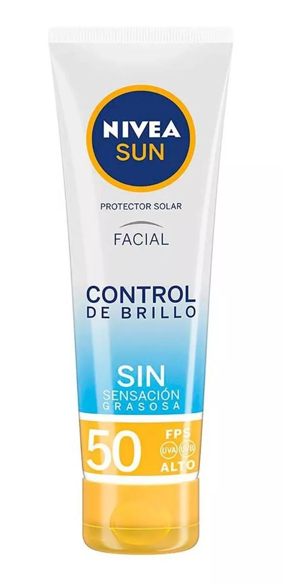 Protector Solar Facial Nivea Sun Control De Brillo Fps 50+, 50ml