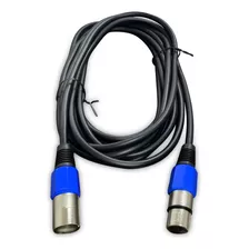 Cabo Microfone Xlr (canon) Macho E Femea Balanceado 3 Metros