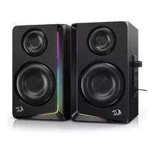 Redragon Gs812 - Altavoces De Escritorio De Madera Rgb Inal.