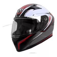 Casco Para Moto Yohe Y978-12#j Negro Rojo