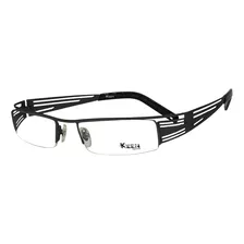 Armação Óculos De Grau Meio Aro Metal Keen Eyewear K049