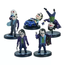 Kit 5 Action Figure Batman Joker Coringa Heath Ledger 