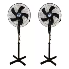 Pack X2 Ventiladores De Pie 16'' 5 Aspas Super Silencioso Ts