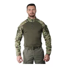 Combat Shirt Bélica Masculina Risptop Camuflada Multicam