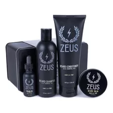 Zeus Kit De Aseo Diario Para Barba Para Hombre, Champú Y A.