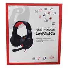 Combo Auricular Unicornio + Gamer Ps4 Y Pc - Zuena Color Rojo