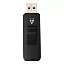 V7 Vf24gar-3n Unidad Flash Usb 2.0 De 4 Gb, Negro