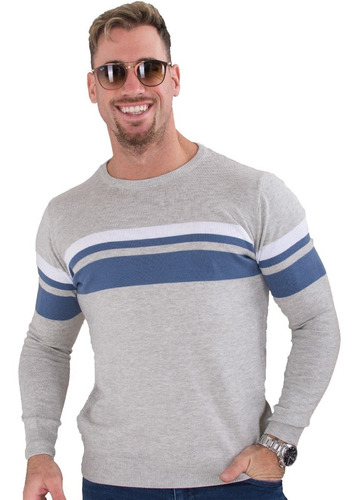 Sweater Tejido Pullover Algodón Acrílico Hombre Joemar