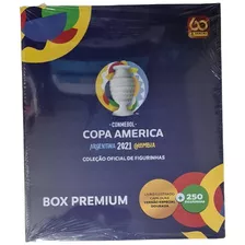 Copa América 2021 Box Premium Capa Dourada + 50 Envelopes