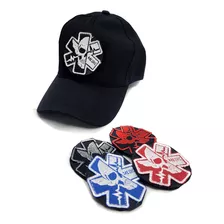 Gorra De Operador Con Kit De Parches Emergencias Negra