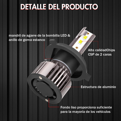 Para Infiniti G20 1999-2002 Bombilla Hi Low Beam 50w V25 Foto 10