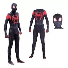 000 Traje De Spiderman Cosplay Adultos Medias Miles Morales