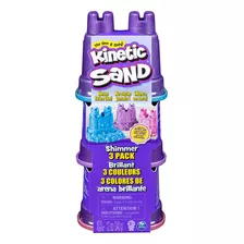 Kinetic Sand, Multipack Destellos, Moldes, 12 Oz De Arena