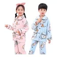 Pijama 2 Piezas Para Niños Colores Frío Invierno