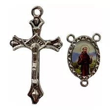 20 Entremeios São Francisco Assis + Crucifixos Para Terços