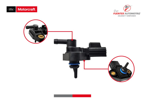 Sensor Presion Riel Inyectores Freestar 4.5 2005 Motorcraft Foto 3