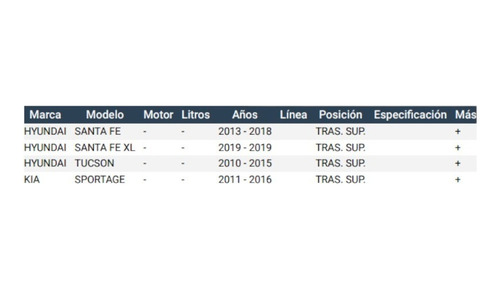 Buje Tirante Tras Sup Para Kia Sportage 2011 - 2016 Foto 2