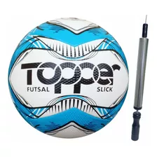 Bola Futebol Futsal Salão Topper Slick 2020 Mais Inflador.