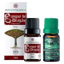 Kit Óleos De Seiva Sangue Dragão E Melaleuca 10ml