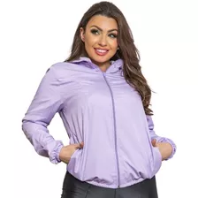 Blusa Corta Vento Impermeável Feminina Slim Forrada Premium