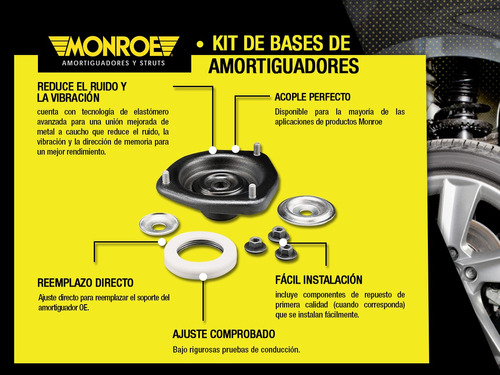 2 Bases De Amortiguadores Strut-mate Del Jeep Patriot 07-17 Foto 2