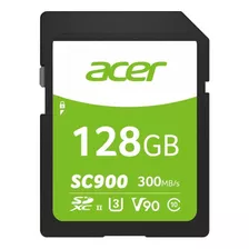 Tarjeta De Memoria Sd 128 Gb Acer Sc900 V90 4k Uhs-ii