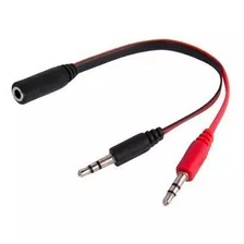 Adaptador Audio 3,5mm Hembra A Mic + Auri Macho