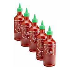 5x Molho Pimenta Sriracha Hot Chilli Tailandesa 481g Th Mc