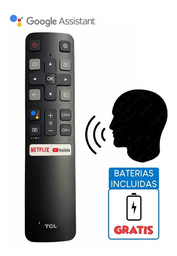 Control Remoto Tcl Smart Tv Rc802v Android Con Voz