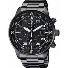 Relógio Citizen Masculino Cronógrafo Eco-drive Tz31132p Cor Da Correia Preto Cor Do Bisel Preto Cor Do Fundo Preto