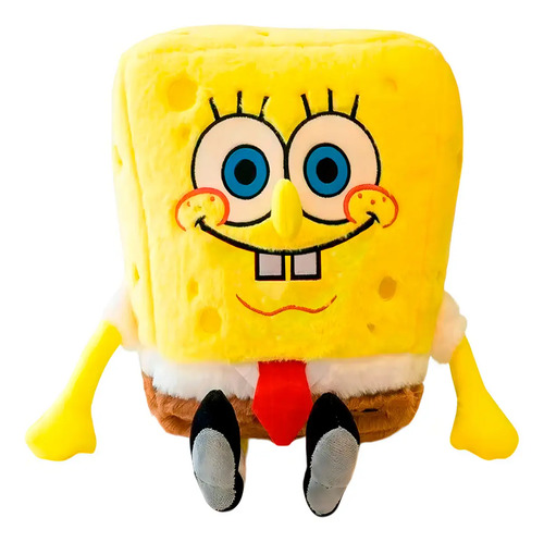 Pelúcia Bob Esponja Grande De 30 Cm Para Decoração Infantil Amarelo 2