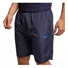 Bermuda Mizuno Big Logo Masculino Azul Academia Treino