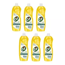 Detergente Cif Bio Active Limón 6u De 500ml