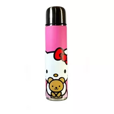 Termo Acero Inoxidable 1/2 L Forrado Ecocuero Hello Kitty