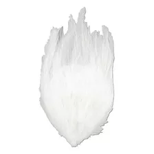 Almohadilla De Plumas Hackle, 7 Por 4.5 Pulgadas, Blanc...