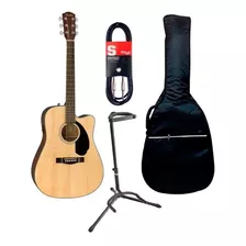 Guitarra Electroacústica Fender Cd-60sce + Accesorios 