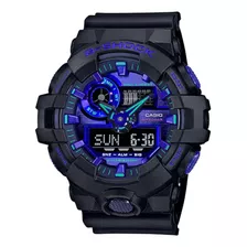 Reloj Casio G-shock Azul & Negro Ga-700vb-1a Analo-digital
