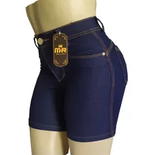  Kit Com 2 Short Jeans Feminino Meia Coxa Hot Pants