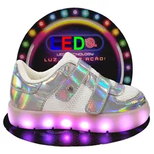 Tênis De Led Infantil Recarregável Feminino Masculino 025