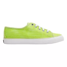 Tenis Nauticos Sperry Mujer Casual Verde Seacoast Ripstop 