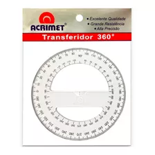 Transferidor De Acrílico 360° - Acrimet
