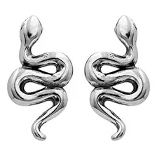 Boma Jewelry Aretes De Serpiente De Plata Esterlina