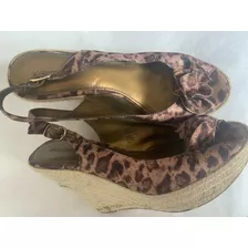 Zapatos Animal Print Boca De Pez Imp. 38 1//2 Importados