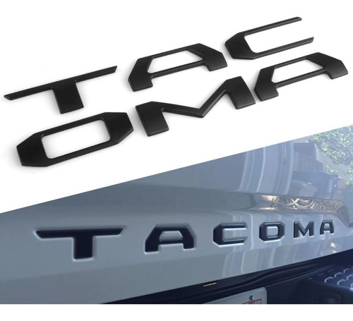 Emblema Letras Tacoma 3d Tapa Batea No Vinil 2016 - 2020 Foto 2