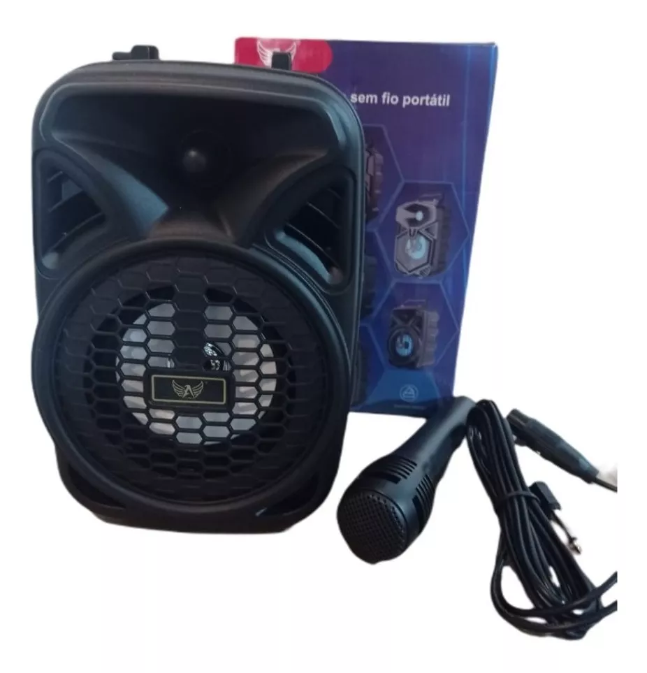 Caixa De Som Karaoke Bluetooth - Grátis Microfone