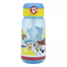 Botella Plástica Active Paw Patrol Pajita Botón Apertura 510