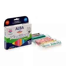 Plastilina Alba X10 Color Varios