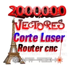 2,000,000 Vectores Corte Laser, Fibra Optica, Router Cnc