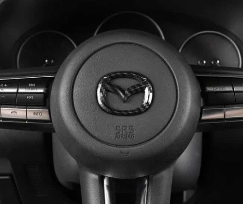 Kit 3 Emblemas Mazda 3 Fibra Carbono 2019 2020 2021 22 2023 Foto 5